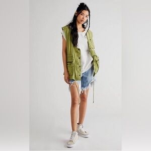 NWOT Free People / We the Free Dusty River Oversized Utility Vest XS 128